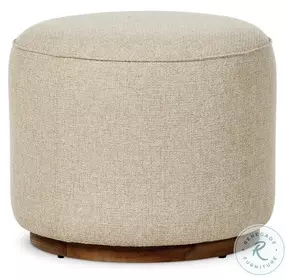 Sinclair Hayes Cream Outdoor Round Ottoman