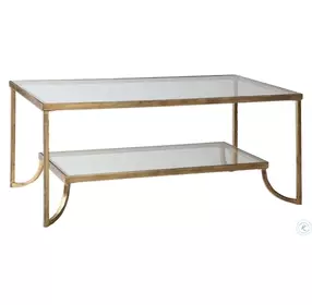 Katina Antique Gold Leaf Cocktail Table