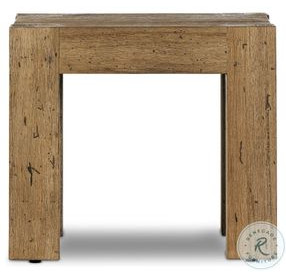 Abaso Rustic Wormwood Oak Square End Table