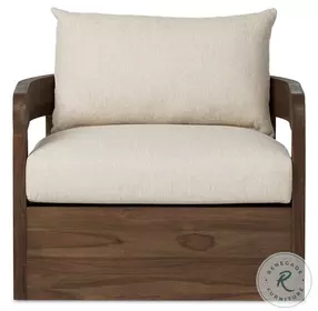 Jackson Ellor Beige Outdoor Swivel Chair