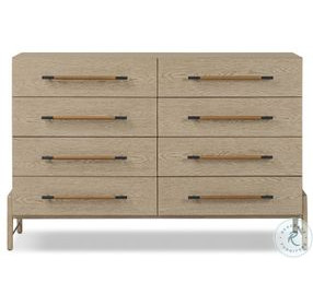 Rosedale Yucca Oak Veneer 8 Drawer Dresser