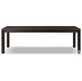 Noeline Cracked Smoked Black Oak 136" Extendable Rectangular Dining Table
