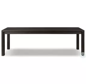 Noeline Cracked Smoked Black Oak 136" Extendable Rectangular Dining Table
