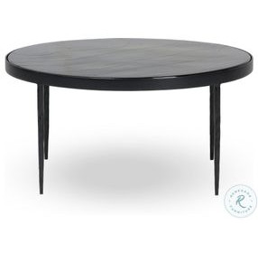 Yoko Moss Cast Glass Large Round Nesting Table