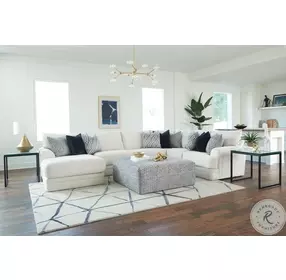 Polaris Sugar Performance Fabric Large Sectional with RAF Section