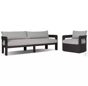 Jackson Concha Fog Upholstered Outdoor Metal Living Room Set