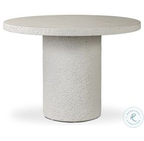 Otero Matte Stone Outdoor Round 42" Round Dining Table
