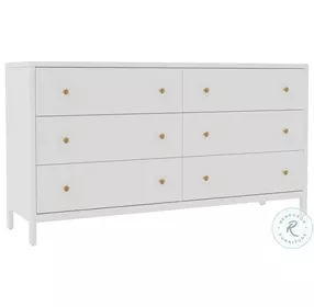 Avery Coconut Milk 6 Drawer Dresser