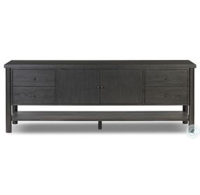 Roark Ebony Oak Veneer 82" Media Console
