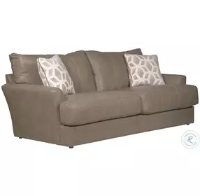 Prato Putty Italian Top Grain Leather Match Sofa