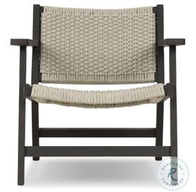 Delano Ivory Rope Outdoor Metal Chair