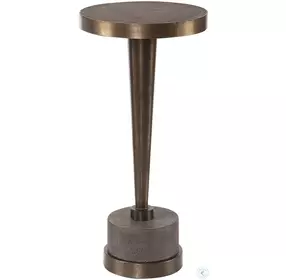 Lianova Anodized Bronze Accent Table