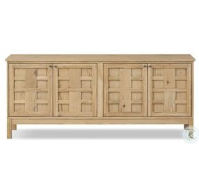 Alessio Aged Natural Oak Veneer 66" Media Console