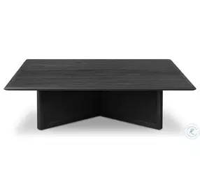 Rosenell Black Oak Veneer Square Coffee Table