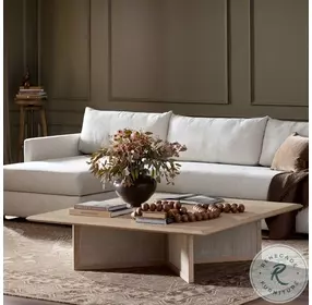 Rosenell Natural Oak Veneer Square Occassional Table Set