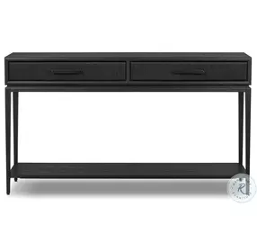 Rosenell Black Oak Veneer 60" Console Table