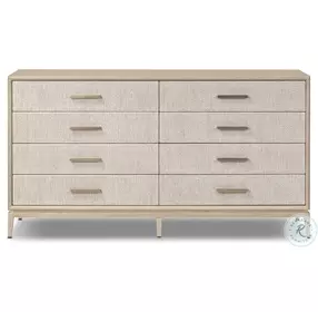 Rosenell Natural Oak Veneer 8 Drawer Dresser