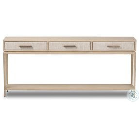 Rosenell Natural Oak Veneer 78" Console Table