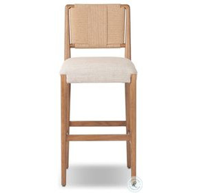 Rothler Alcala Wheat Performance Fabric Bar Stool