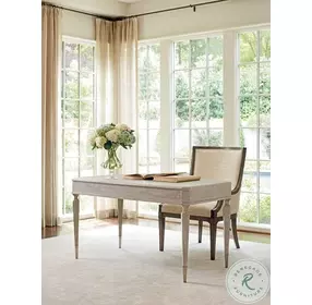 Greystone Pearl Gray Wire Brushed Chloe Home Office Set