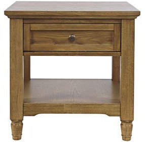 Brentwood Cascade Oak Square End Table