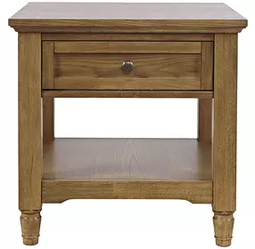 Brentwood Cascade Oak Square End Table
