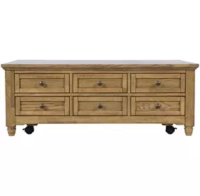 Brentwood Cascade Oak Rectangular Cocktail Table