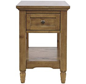 Brentwood Cascade Oak Rectangular Chairside End Table