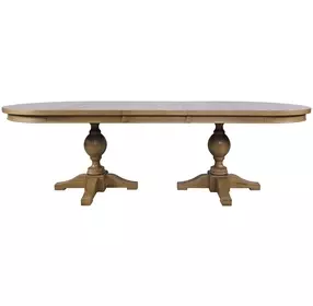 Brentwood Cascade Oak Extendable Oval Dining Table
