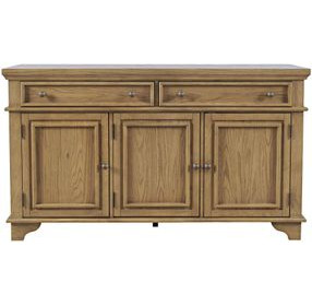 Brentwood Cascade Oak 3 Door Sideboard Cabinet