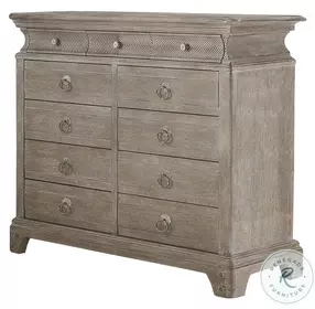 Summer Creek Scrubbed Oak Light Keepers 11 Drawer Dresser