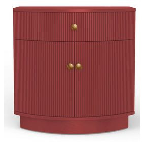 Olivia Burgundy 1 Drawer Nightstand