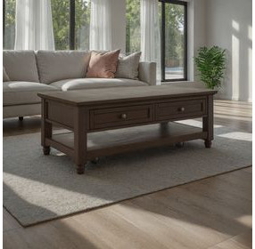 Brentwood Arbor Oak Rectangular Occasional Table Set with 2 Drawers