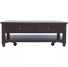 Brentwood Arbor Oak Rectangular Cocktail Table with 2 Drawers