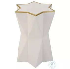 Capella White Accent Table