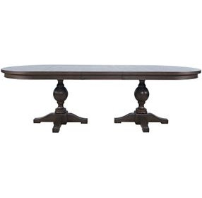 Brentwood Arbor Oak Extendable Oval Dining Table
