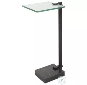 Butler Satin Black Accent Table