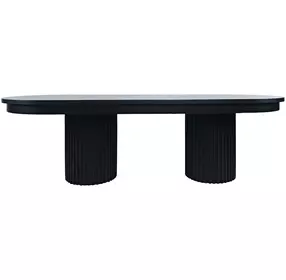 Auden Black Extendable Oval Dining Table