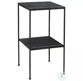 Sherwood Matte Black Accent Table