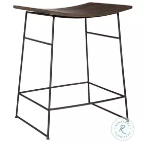 Thura Rich Walnut Counter Height Stool