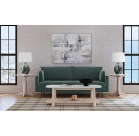 Horizons White Oak and White Marble Rectangular Occassional Table Set