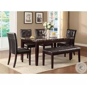 Teague Espresso Rectangular Dining Room Set