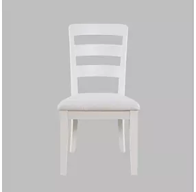 Westport Gray Upholstered Ladder Back Dining Chair Set of 2