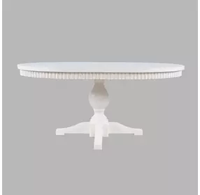 Westport White 66" Extendable Oval Dining Table