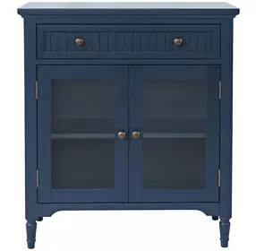 Westport Blue 2 Glass Door Accent Cabinet