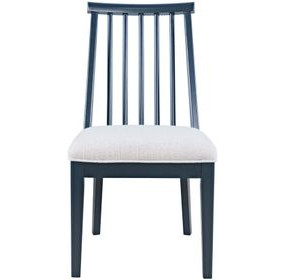 Westport Gray Upholstered Slat Back Dining Chair Set of 2