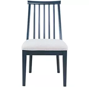 Westport Gray Upholstered Slat Back Dining Chair Set of 2