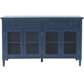 Westport Blue 4 Glass Door Sideboard