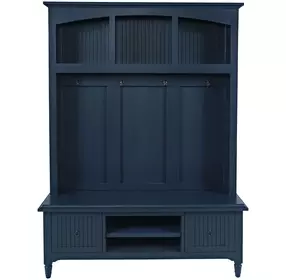 Westport Navy Hall Tree with Storage Bench