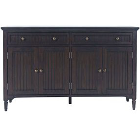Bridgton Mahogany 4 Door Sideboard Cabinet